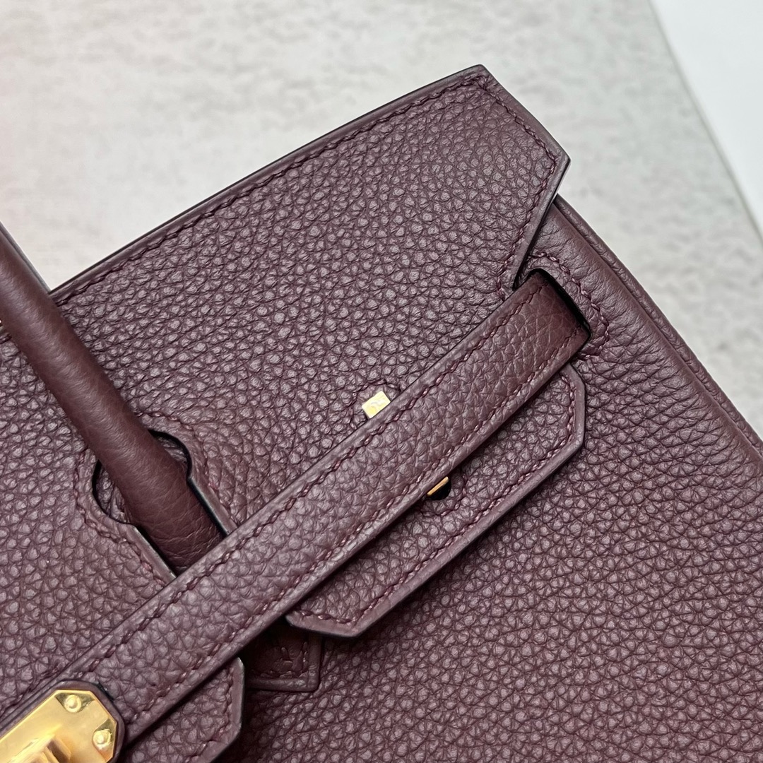 에르메스 버킨백25 버건디 금장 토고가죽